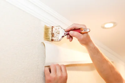 Pose de papier peint à Jasses — revêtements muraux et toiles de verre
